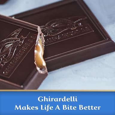 GHIRARDELLI Dark Chocolate Sea Salt Caramel Squares - 5.32 oz Bags - Pack of 6 - Image 7