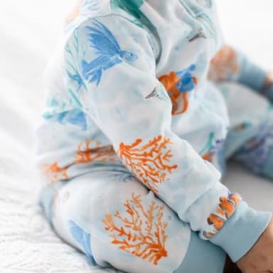Burt's Bees Baby Boys Footless Pajamas, Sleep and Play Loose Fit, 100% Organic Cotton Soft One-piece PJs, Sizes NB to 6-9 Months - Image 3