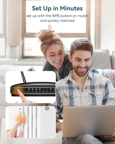 WiFi Extender, WiFi Extender Signal Booster, WiFi Booster, Covers Up to 12880 Sq.ft and 105 Devices, Dual Band Wireless Repeater, WiFi Repeater, WiFi Extenders Signal Booster for Home - Image 2