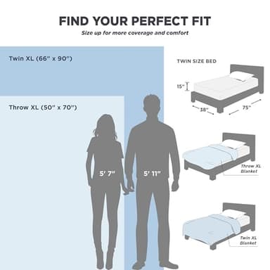 Bedsure Gentlesoft 100% Cotton Blanket Twin XL Size for College Dorm - Breathable and Soft, Waffle Weave Twin Blanket for Summer, Dorm Room Essentials, White, 66x90 inches - Image 7
