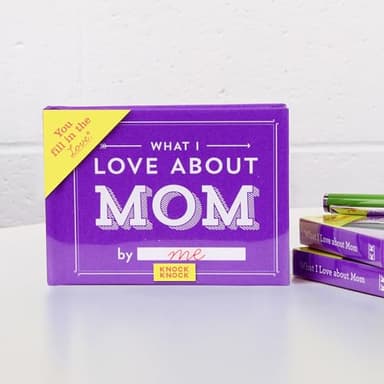 Knock Knock What I Love about Mom Fill in the Love Book Fill-in-the-Blank Gift Journal, 4.5 x 3.25-inches - Image 4