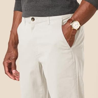 Amazon Essentials Men's Straight-Fit Chino Jogger Pant, Stone, Large - Image 4