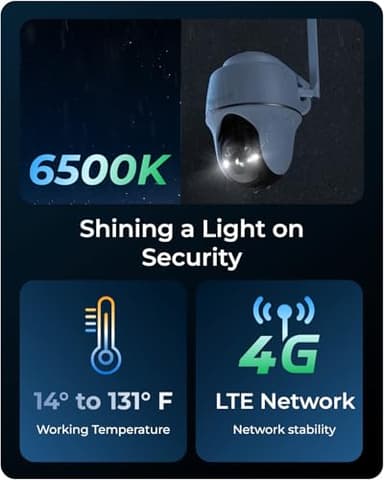 REOLINK 4K LTE Cellular Security Camera Wireless Outdoor, No WiFi, 3G/4G LTE, Solar Powered, SIM Card+32GB SD Card Included, Color Night Vision, Local/Cloud Storage, Go PT Ultra+SP, Updated Version - Image 6