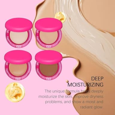 Peptide Bouncees Foundation, Balm Foundation, Hydrating, Age-Defying Makeup for Mature Skin, Natural, Medium Buildable Coverage, All Skin Types - Image 3