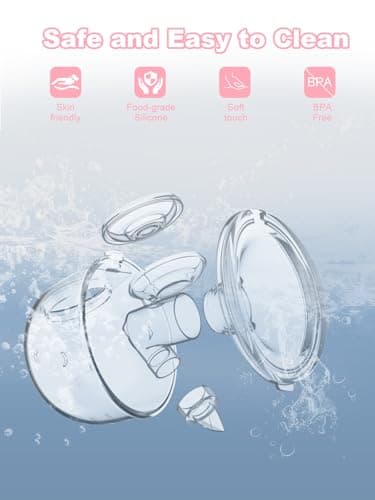 Hands Free Breast Pump, Wearable Breastfeeding Pump 3 Modes & 9 Levels, Double Electric Portable Pump Low Noise with Long Battery Life 2 Pack Pink - Image 5