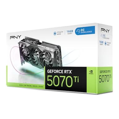 PNY NVIDIA GeForce RTX 5070 Ti 16GB Overclocked Triple Fan Graphics Card (DLSS 4, PCIe® 5.0, HDMI®/DP 2.1, 2.9-Slot) - Image 10