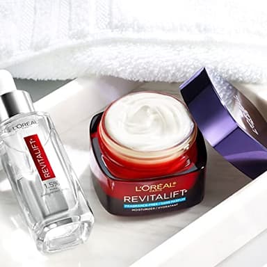 L'Oreal Paris Revitalift Triple Power Anti-Aging Face Moisturizer, Fragrance Free, Pro Retinol, Hyaluronic Acid & Vitamin C to Reduce Wrinkles, Firm & Brighten Skin, 2.55 Oz - Image 8