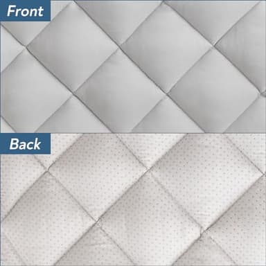 Magik & Kover Dog Crate Pad 2 Pack (42" x 28"), Soft Dog Crate Mat with Anti-Slip Bottom, Machine Washable Kennel Pad, Fits 42 Inch, Grey - Image 3