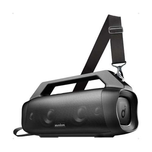 Soundcore Anker Motion Boom Plus IP67 Outdoor Speaker with 80W Stereo Sound, Black - Image 1