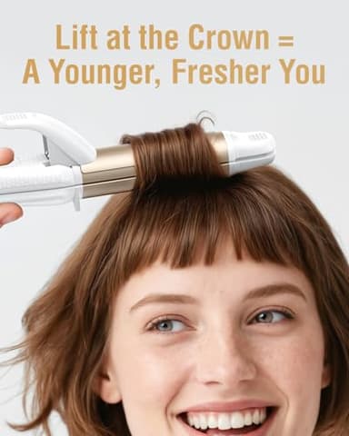 Europe Travel Curling Iron Mini: Dual Voltage Curling Iron for Traveling - Mini Travel Curling Irons 1 Inch with US Plug,Gold 450℉ for Thick/Coarse Short Hair - Image 5