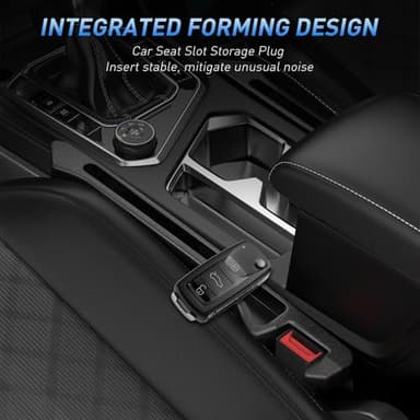 Car Seat Gap Filler 2Pack, Inserts Between Seats Console with Organizer Storage Upgraded Phone Holder Car Side Seat Gap Fillers Cars Front Seats Fill Plug Car Essentials for Vehicle SUV Truck (Black) - Image 8