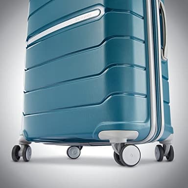 Samsonite Freeform 2-Piece Luggage Set - Carry-On & Large Checked Luggage with Dual Spinner Wheels - Durable Polypropylene Hardshell - TSA Lock, Airline-Approved - Expandable Hard Shell - Dark Teal - Image 7