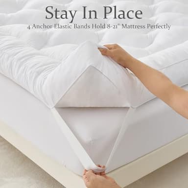 WhatsBedding 5 Inch Memory Foam Mattress Topper Twin Size, Supportive Fluffy Shredded Memory Foam Filled Pillow Top, Extra Soft Bed Topper for Back Pain Relief, 39x75x5 Inch - Image 5