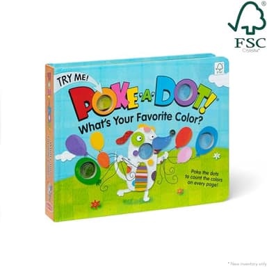 Melissa & Doug Poke-a-Dot! What’s Your Favorite Color? Interactive Children's Board Book with Buttons to Pop, Educational Sensory Toy for Toddlers & Preschoolers Ages 3+ - FSC Certified - Image 5
