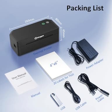 Mvgges Shipping Label Printer Bluetooth, 4X6 Thermal Label Printer for Shipping Packages, Support Windows, Mac, iOS, Android, Used for Amazon, Ebay, UPS, USPS, Shopify - Image 5