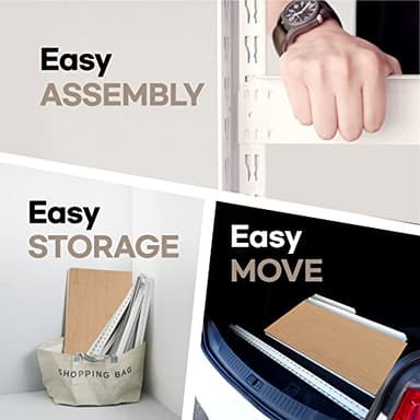 HOMEDANT House 5-Tier Laminated Metal Shelving Unit Adjustable Storage Utility Rack Heavy Duty Shelves Organization Multipurpose Shelf Kitchen Garage Pantry Closet 1Pack - Image 10