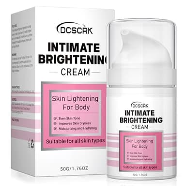 Skin Lightening Cream for Intimate Area Dark Spot Remover Skin Whitening Cream for Sensitive Part Underarms, Inner Thighs, Bikini Line, Knees and Elbows Bleaching Body Cream (1.76 Fl Oz) - Image 1