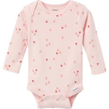 Gerber Unisex Baby Multi-Pack Onesies Bodysuits (Short and Long Sleeve), Red, 3-6 Months - Image 4