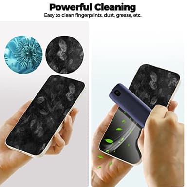 Phone Screen Cleaner Spray, JiaTeums Electronics Touchscreen Mist Cleaning Spray for Monitor Tablet TV Tesla OLED Screen Sunglasses - with Brush & Wipe Tool - 2 Pack, Grey Blue - Image 3