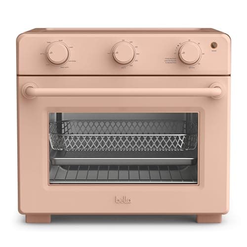 bella Air Fry Toaster Oven, 7 Preset Cooking Options, Dishwasher-Safe EverGood Coated Trays Included, 60-Minute Auto Shutoff w Audible Timer, Power Indicator Light, 1700 Watt, Blossom - Image 1