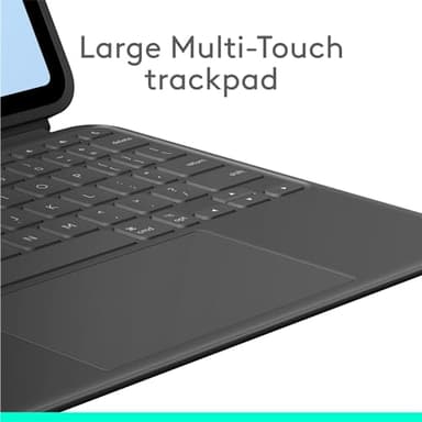 Logitech Combo Touch iPad Air 11 inch Case M2 (2024), iPad M3 & Air (4th & 5th gen - 2020, 2022) Keyboard Case with Kickstand - Midnight Black - Image 4