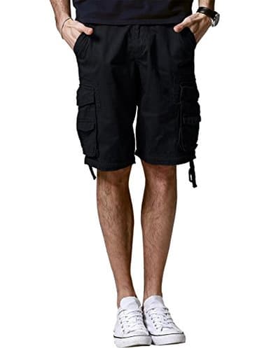 Match Men's Comfort Cargo Short (Label Size XL/34 (US 32), 3056 Black Gray) - Image 3
