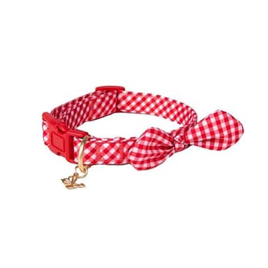 Dolly Doggy Parton Dog Harnesses and Leash/Collar Set Collection, Red Gingham Collar Leash Set, Large - Image 3