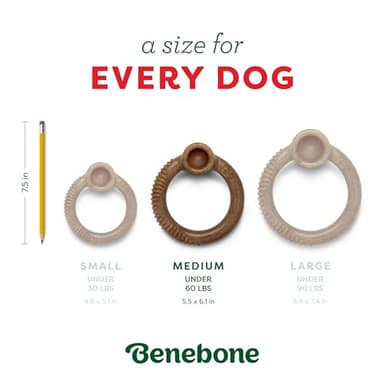 Benebone Peppermint Ring – Limited Edition Holiday Flavor, Durable Chew Toy for Aggressive Chewers, Made in USA, Medium - Image 4