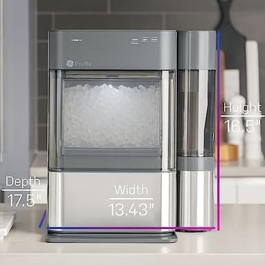 Bundle of GE Profile Opal 2.0 XL w/ 1 Gallon Tank w/WiFi, Stainless Steel + Opal Upgrade Kit Includes Stainless Steel Scoop + Magnetic Holder, Scale Inhibiting Filter, Descaling 6 Pack Powder Kit - Image 3