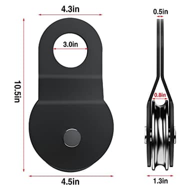 X-BULL 8T Off Road Winch Recovery Snatch Block Pulley Double Your Winch Capacity - Image 5