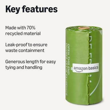 Amazon Basics Waste Bag,70% Recycled 300 Pack - Image 2