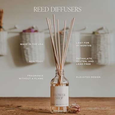 Sweet Water Decor Hello Fall Reed Diffuser Set - Hot Cider, Cinnamon, Cloves, Apple, and Nutmeg Fall Scented Diffuser - Scent Diffusers for Home, Fall Home Decor Long Lasting Fragrance Made in the USA - Image 5