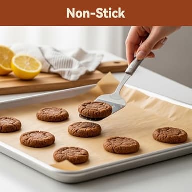 200 Pcs Parchment Paper Sheets, 12 x 16 Inch, Precut Non-Stick Parchment Sheets for Baking, Cooking, Grilling, Air Fryer and Steaming - Unbleached, Fit for Half Sheet Pans - Image 2