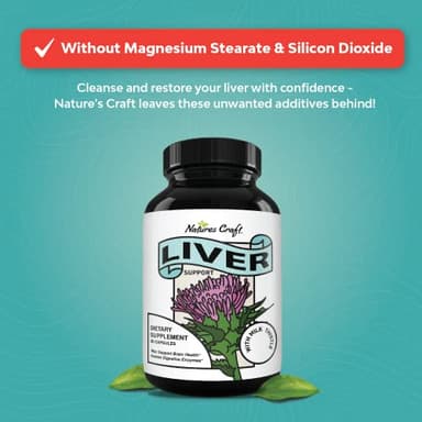 Liver Cleanse Detox & Repair 90 Capsules - Herbal Liver Support Milk Thistle Supplement - Silymarin Milk Thistle Supplements with Dandelion Root, Choline, Beetroot & Artichoke Extract - Image 7