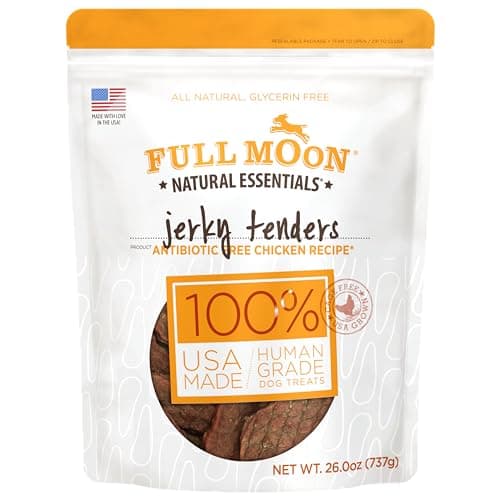 Full Moon Chicken Jerky Tenders Healthy All Natural Dog Treats Human Grade Made in USA 26 oz - Image 1