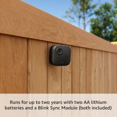 Blink Outdoor 4 (newest model) – Wireless smart security camera, two-year battery life, 1080p HD day and infrared night live view, two-way talk. Sync Module Core included – 1 camera system - Image 2
