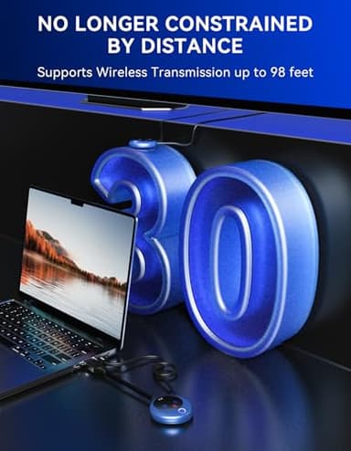 TPUFO Wireless HDMI Transmitter and Receiver, 4K Decode 1080P Output, 2.4G/5G Plug & Play, for Streaming Video/Audio/Files, Audio Sync, USB-C to HDMI Adapter, No Need App/Bluetooth/WiFi - Image 7