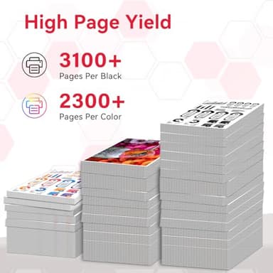 LEMERO Compatible 054H Toner Cartridge Replacement for Canon 054 054H Toner Cartridges Set for Canon Color ImageCLASS MF644Cdw MF642Cdw LBP622Cdw MF641Cw Printer (Black Cyan Magenta Yellow, 4-Pack) - Image 2