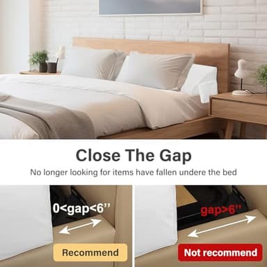 Vekkia King Bed Wedge Pillow for Headboard Gap/Mattress Gap Filler/Headboard Pillow/Bed Wedge Gap Filler,Stop Loosing Your Pillows - Image 5