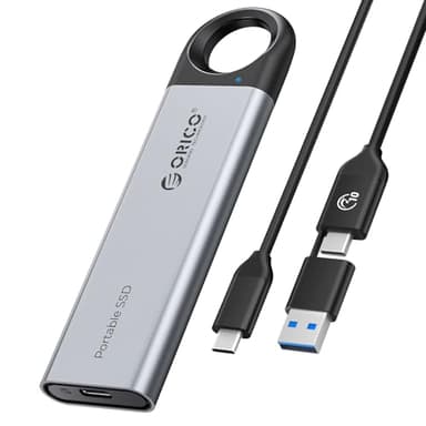 ORICO 256GB External SSD Up to 1050MB/s, Hanging Hole Design Portable Solid State Drive, USB C&A 2 in 1 Cable, Reliable Storage for Type-C Smartphone, Tablets, Laptops - C10 - Image 8