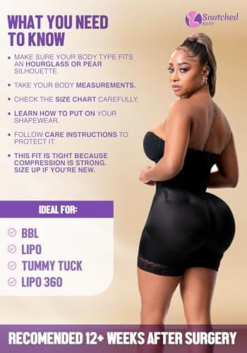 Snatched Body Stage 3 Strapless Faja High Compression | Shapewear Bodysuits for Women | Fajas Colombianas Moldeadoras Black L - Image 5