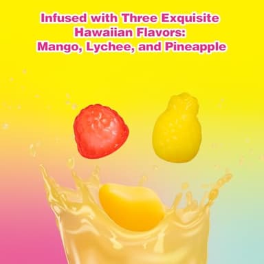 Amos Peelerz Assorted Peelable Gummy Variety Pack – Mango, Lychee & Pineapple | 24 Individually Wrapped Packs (608g) | Fun, Chewy, Shareable Treat - Image 3