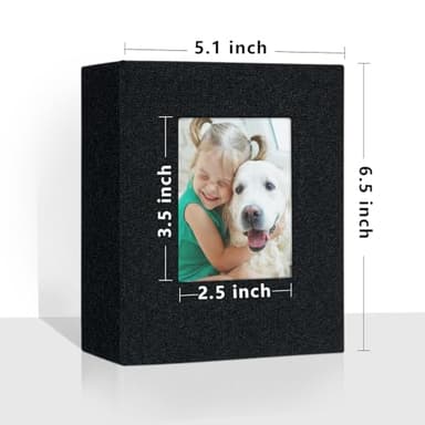 Vienrose Small Photo Album 4x6 holds 100 Photos 2 Pack, Mini Baby Photo Album Linen Cover for Gifts Wedding Family, Black - Image 2