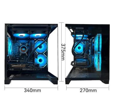YAWYORE Gaming PC Desktop Computer, Ryzen 7 5700X,RTX 4060,32GB DDR4 RAM and 1TB M.2 NVMe SSD, 240 Liquid Cooler, ARGB Fans,Game Design Office (R7 5700X / RTX 4060 / 32GB DDR4 / 1TB SSD) - Image 4