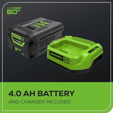 Greenworks 60V 13" Cordless String Trimmer & Leaf Blower Combo Kit, 4.0 Ah Battery and Charger Included - Image 9