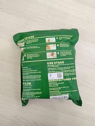 AOSORW Natural Herbal Foot Pads - 100 Pack Ginger Oil & Bamboo Charcoal Premium Foot Care Patches - Relieves Stress and Fatigue - Improves Sleep and Supports Body Cleansing - Image 9
