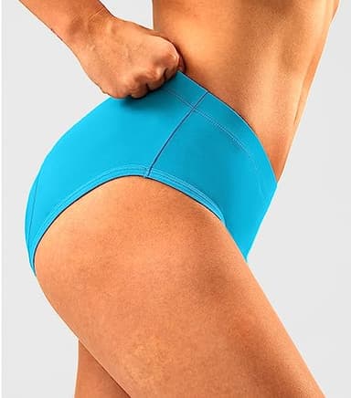 Women's 4D Padded Bike Underwear Cycling Bicycle Shorts Mountain Biking Riding Briefs Biker Cycle Spin Undershorts Padding Motorcycle Gear for Women(Sky Blue,L) - Image 3