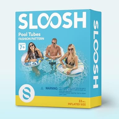 Inflatable Pool Floats with Glitters 32.5"(3 Pack), Pool Floaties Tubes for Swimming Kids Adults Beach Outdoor Party Supplies - Image 6