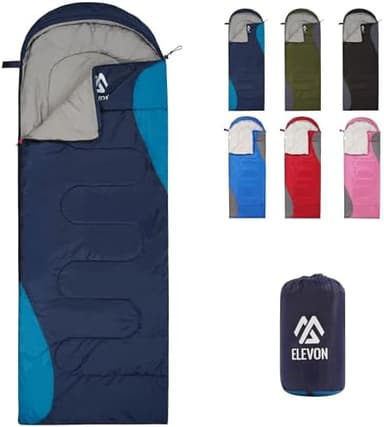 Sleeping Bag for Adults Teens Kids Cold Warm Weather, Portable Waterproof & Lightweight, Compact with Compression Sack, for 3-4 Seasons Camping, Backpacking, Hiking, Travel, Indoors Outdoors - Image 3