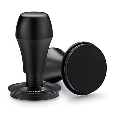 Normcore 58mm Espresso Coffee Tamper V4 - Spring Loaded Tamper With Titanium PVD Coating Flat Base -15lb / 25lb / 30lbs Replacement Springs - Image 1